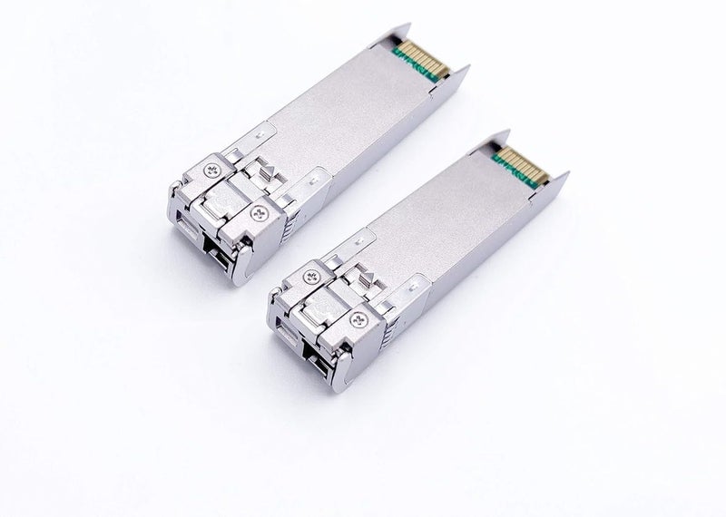 Elfcam ® - 1 Pair 10G SFP+ BiDi LC Fiber Transceiver Module, with Fiber Port LC/UPC Simplex Singlemode 9/125um OS2, Compatible with HPE (HP-Aruba), DDM 20km - Image 2